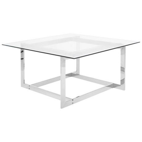 Beliani Table basse en Verre de sécurité Glamour CRYSTAL  