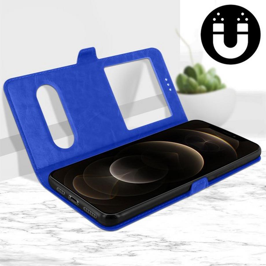 Avizar  Etui iPhone 12 / 12 Pro Fenêtre - Bleu 