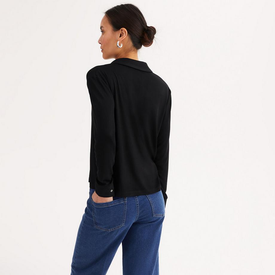 La Redoute Collections T-shirt Collo Polo Maniche Lunghe  