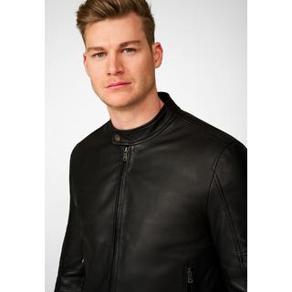 RICANO  Veste en cuir pour homme Baku avec col montant 