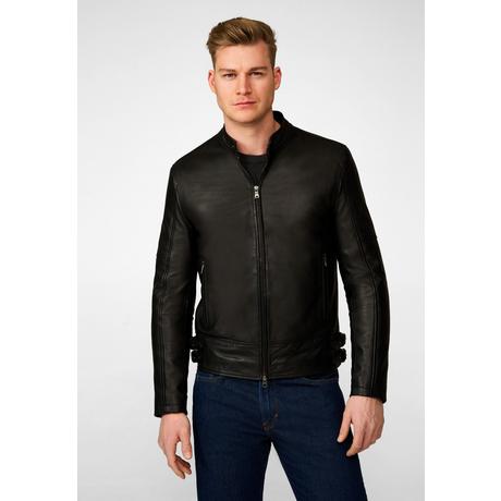 RICANO  Veste en cuir pour homme Baku avec col montant 