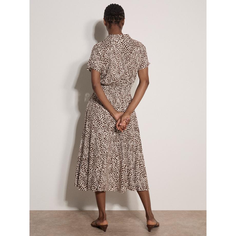 APRICOT Robe mi-longue à imprimé animalier  