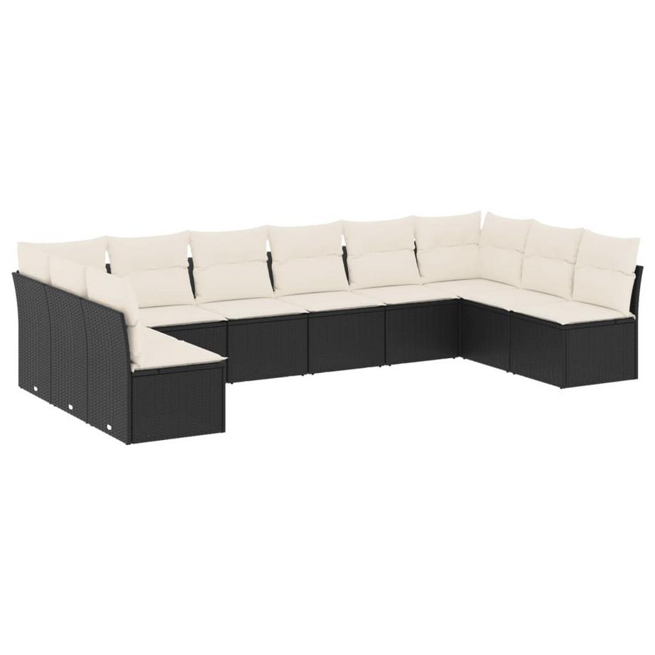 VidaXL set divano da giardino Polirattan  