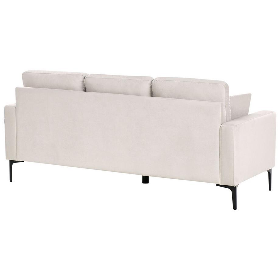 Beliani Canapé 3 places en Tissu Rétro GAVLE  