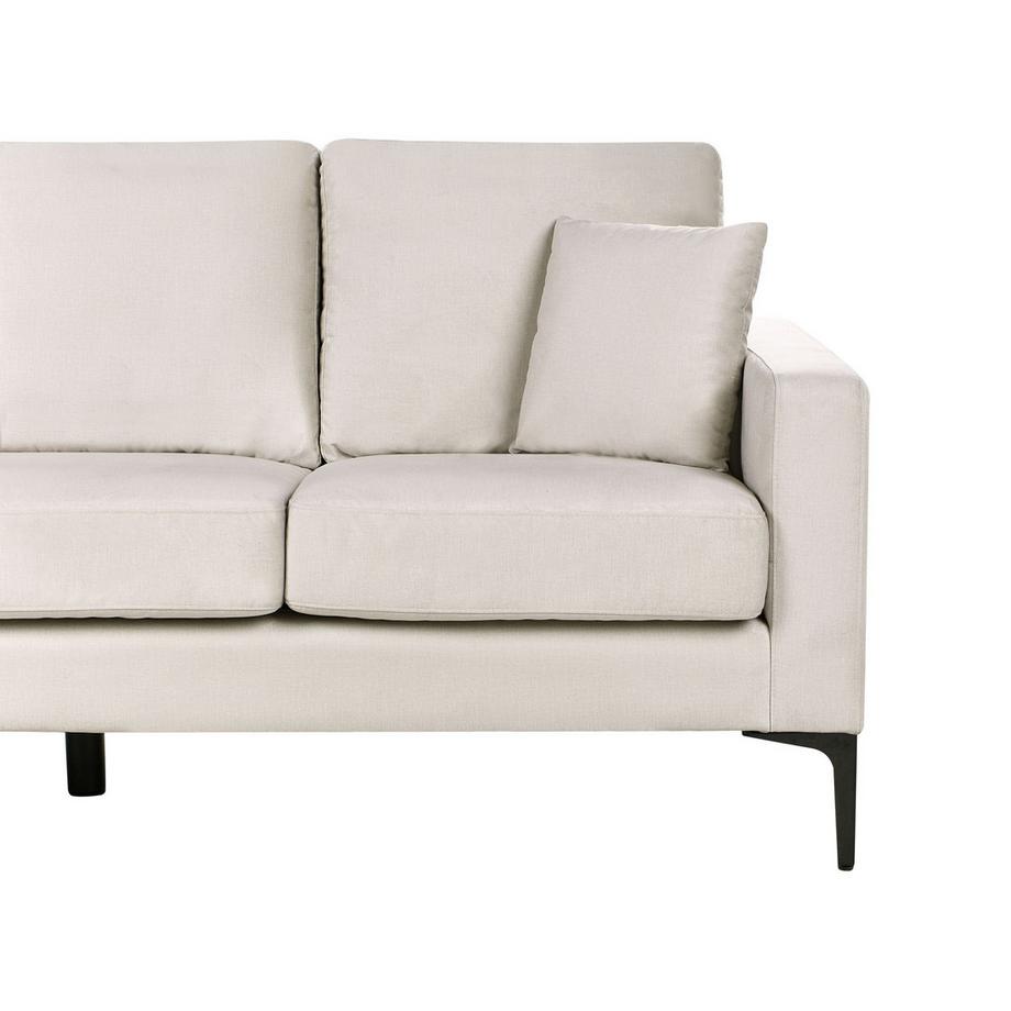 Beliani Canapé 3 places en Tissu Rétro GAVLE  