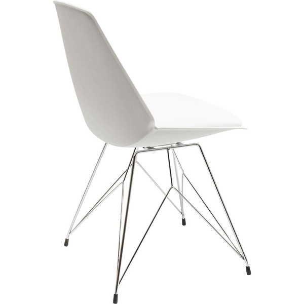 mutoni Chaise blanche en fil de fer  