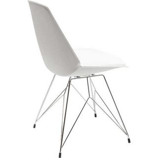 mutoni Chaise blanche en fil de fer  