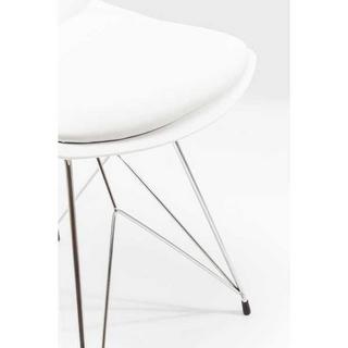 mutoni Chaise blanche en fil de fer  