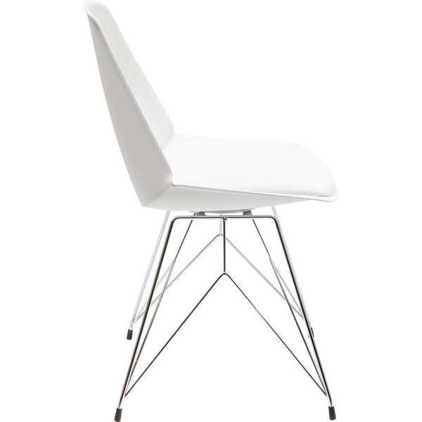 mutoni Chaise blanche en fil de fer  