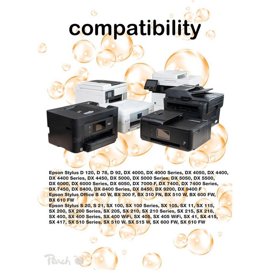 Peach  Tinte Epson T0715 2x BK, 1x C, M, Y 