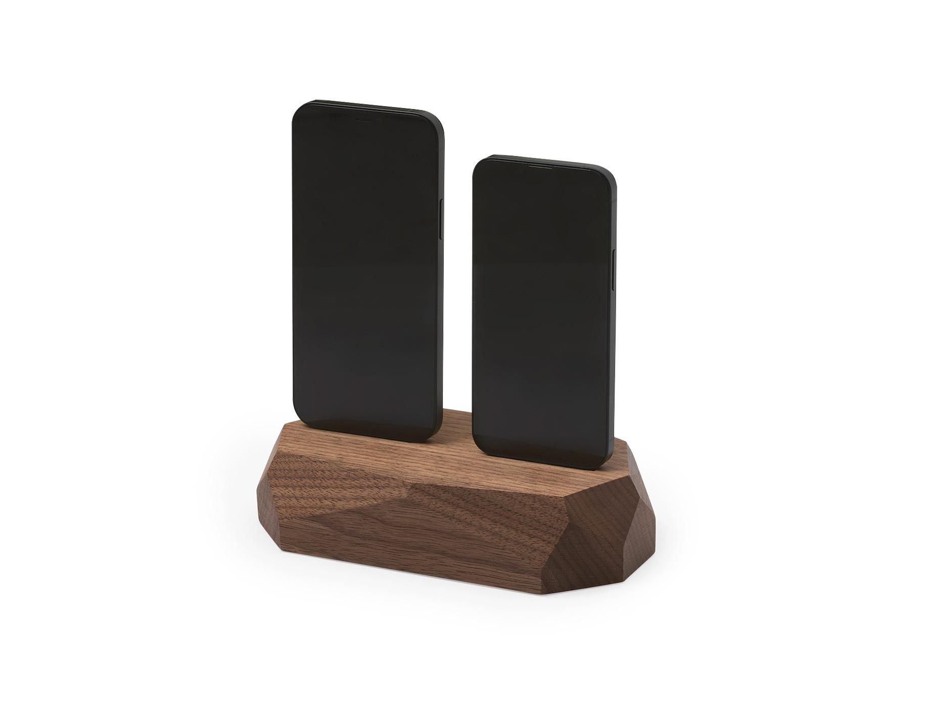 Oakywood  Dual Dock - Station d'accueil double - en noyer ou en chêne massif 