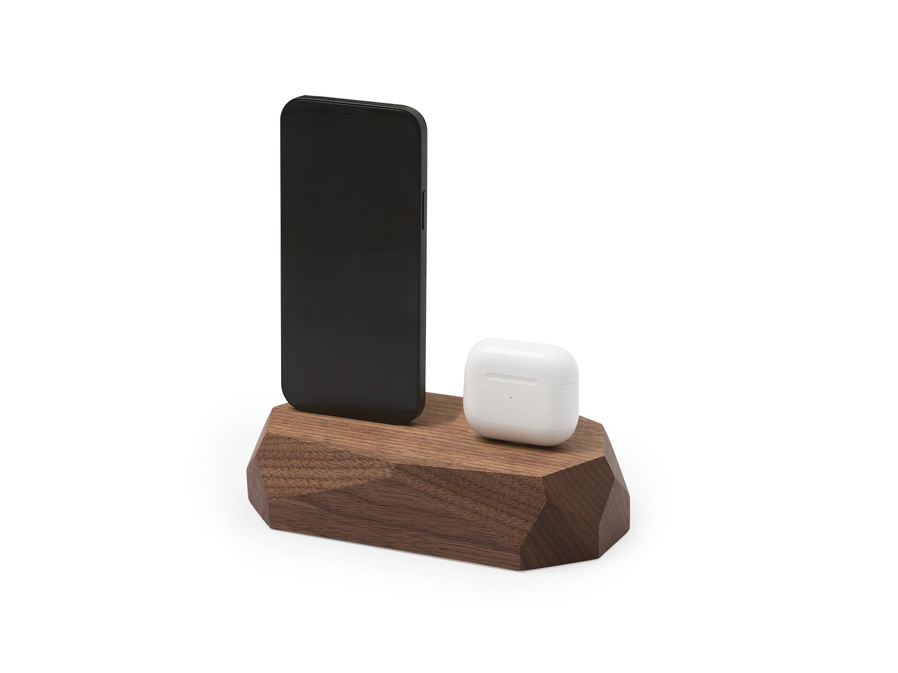 Oakywood  Dual Dock - Station d'accueil double - en noyer ou en chêne massif 