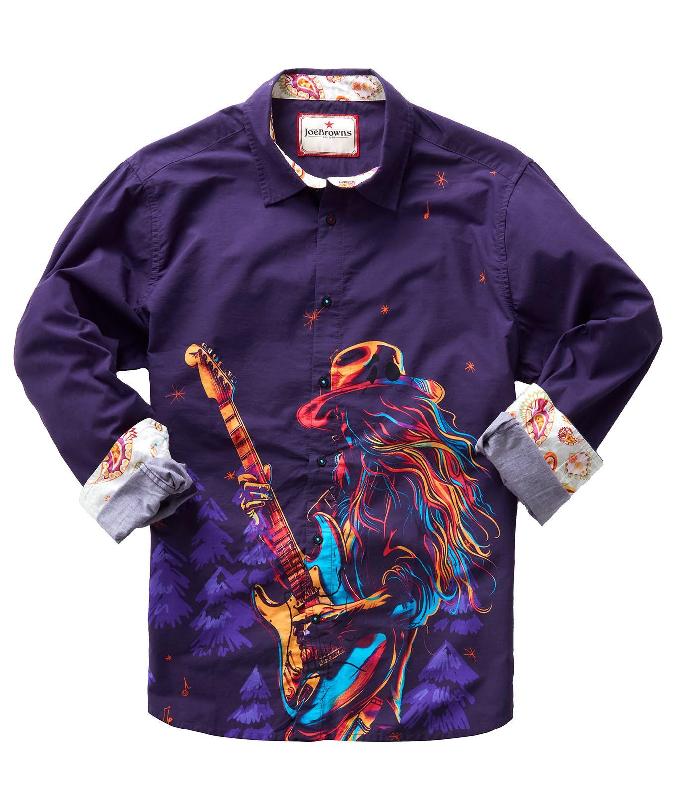 Joe Browns  Chemise Graphique Guitariste Et Belles Finitions 