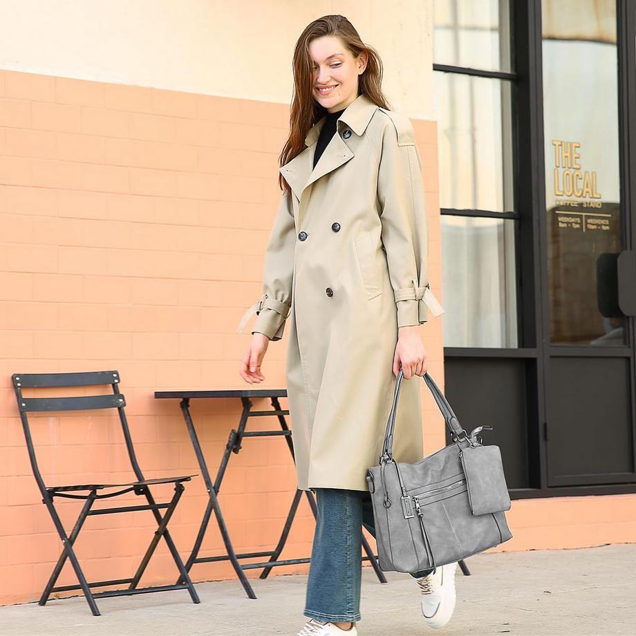 Only-bags.store Ensemble de 2 Sacs à Main avec Sac à Bandoulière et Portefeuille  