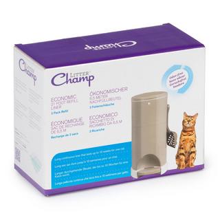 LITTER Champ  Rouleau, sachet de rechange, 6.5 mètres, 3 paquet 