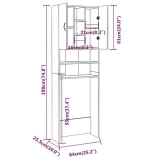 VidaXL Waschmaschinenschrank  