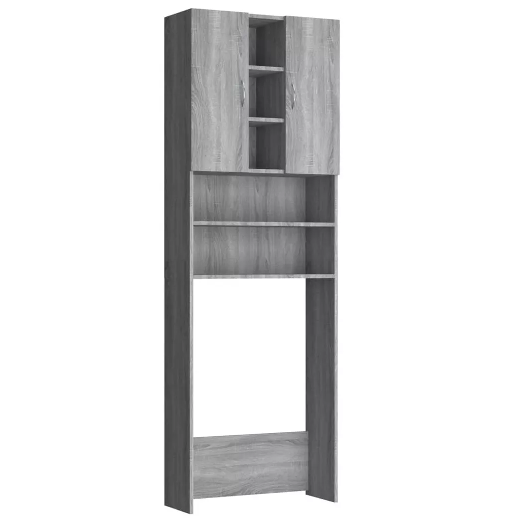 Mobile Per Lavatrice Grigio Sonoma 64x25,5x190 Cm - Vidaxl