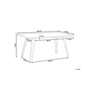 Beliani Table de repas en MDF Moderne WITNEY  