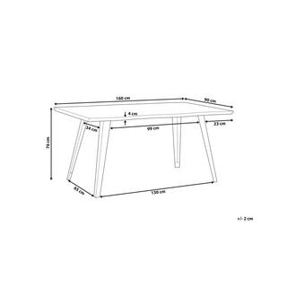 Beliani Esstisch aus MDF-Platte Modern WITNEY  