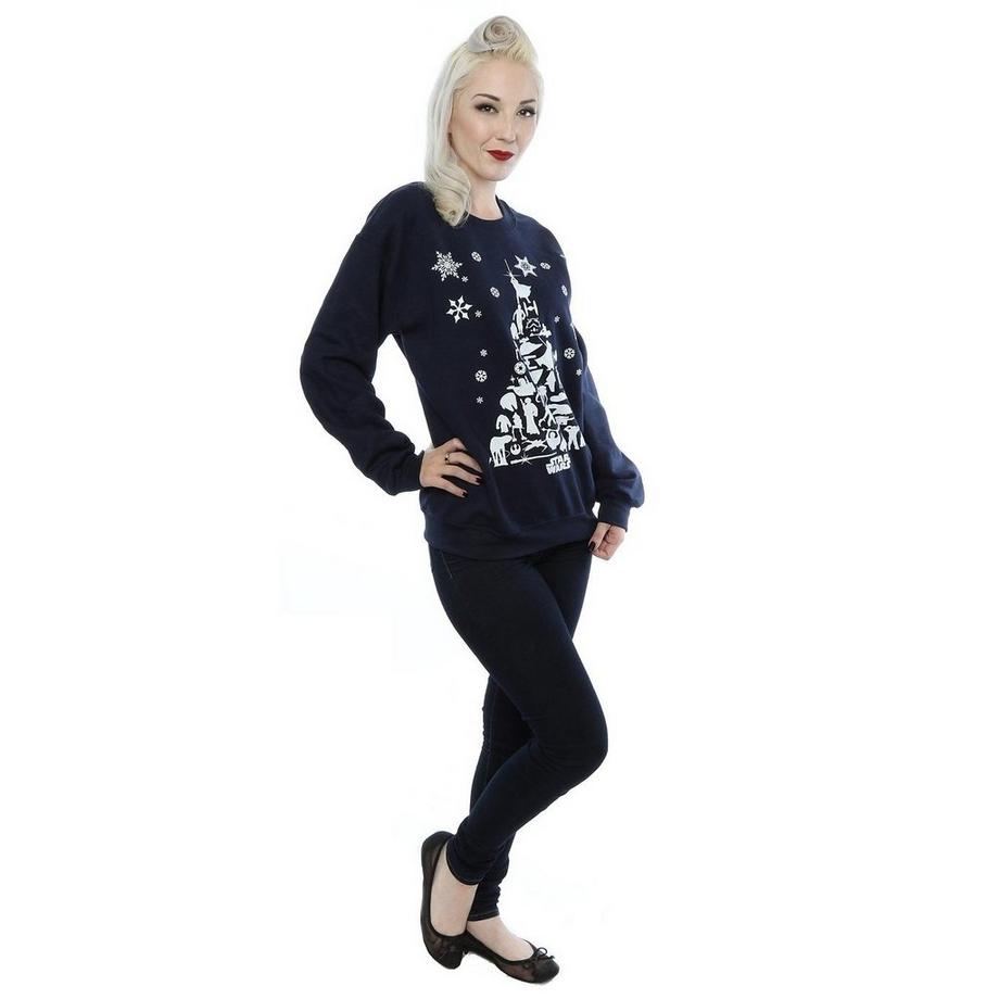 STAR WARS Star Wars Sweatshirt Arbre de Noël Coupe Ajustée  