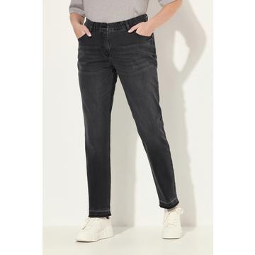 Jeans Sammy, schmales Bein, Stretch, Fransensaum