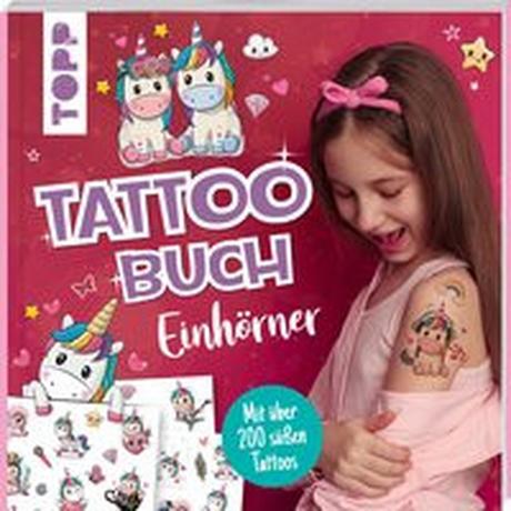 Tattoobuch Einhörner frechverlag Copertina rigida 