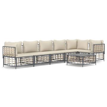 Garten lounge set poly-rattan