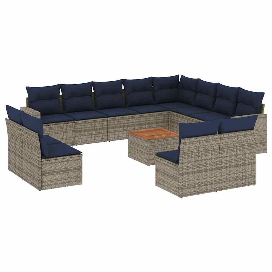 set divano da giardino Polirattan