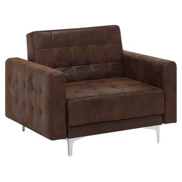 Fauteuil en Cuir PU Rétro ABERDEEN