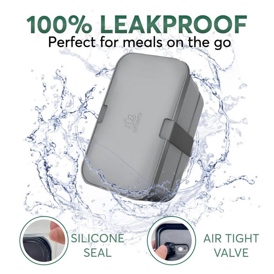 Umami Bento Box Nestable L carbone gris  