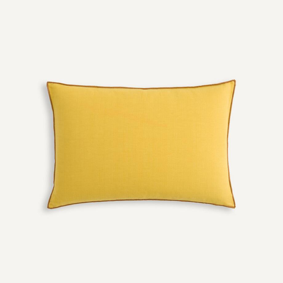 La Redoute Intérieurs Housse de coussin unie lin/coton  
