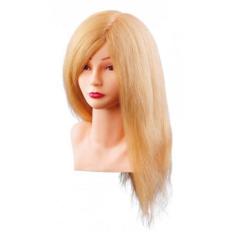 Comair  Übungskopf Louisa 40cm blond Echthaar m. Büste Übungskopf 