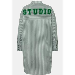 Studio Untold  Chemisier oversize# à rayures et manches longues, patch 