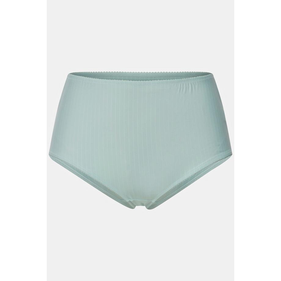 Ulla Popken Midislips 2er-Pack Nadelstreifen Höher Geschnitten  