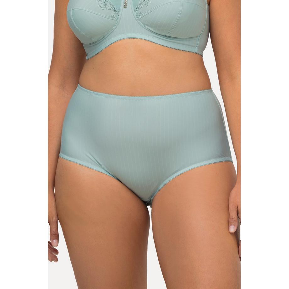 Ulla Popken Midislips 2er-Pack Nadelstreifen Höher Geschnitten  