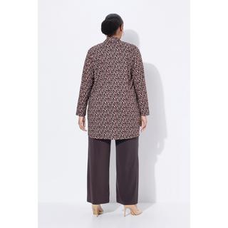 Ulla Popken Jerseyjacke V-Ausschnitt Langarm  