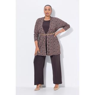 Ulla Popken Jerseyjacke V-Ausschnitt Langarm  