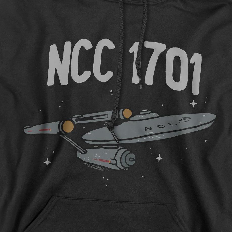 Star Trek The First Enterprise Felpa con Cappuccio  