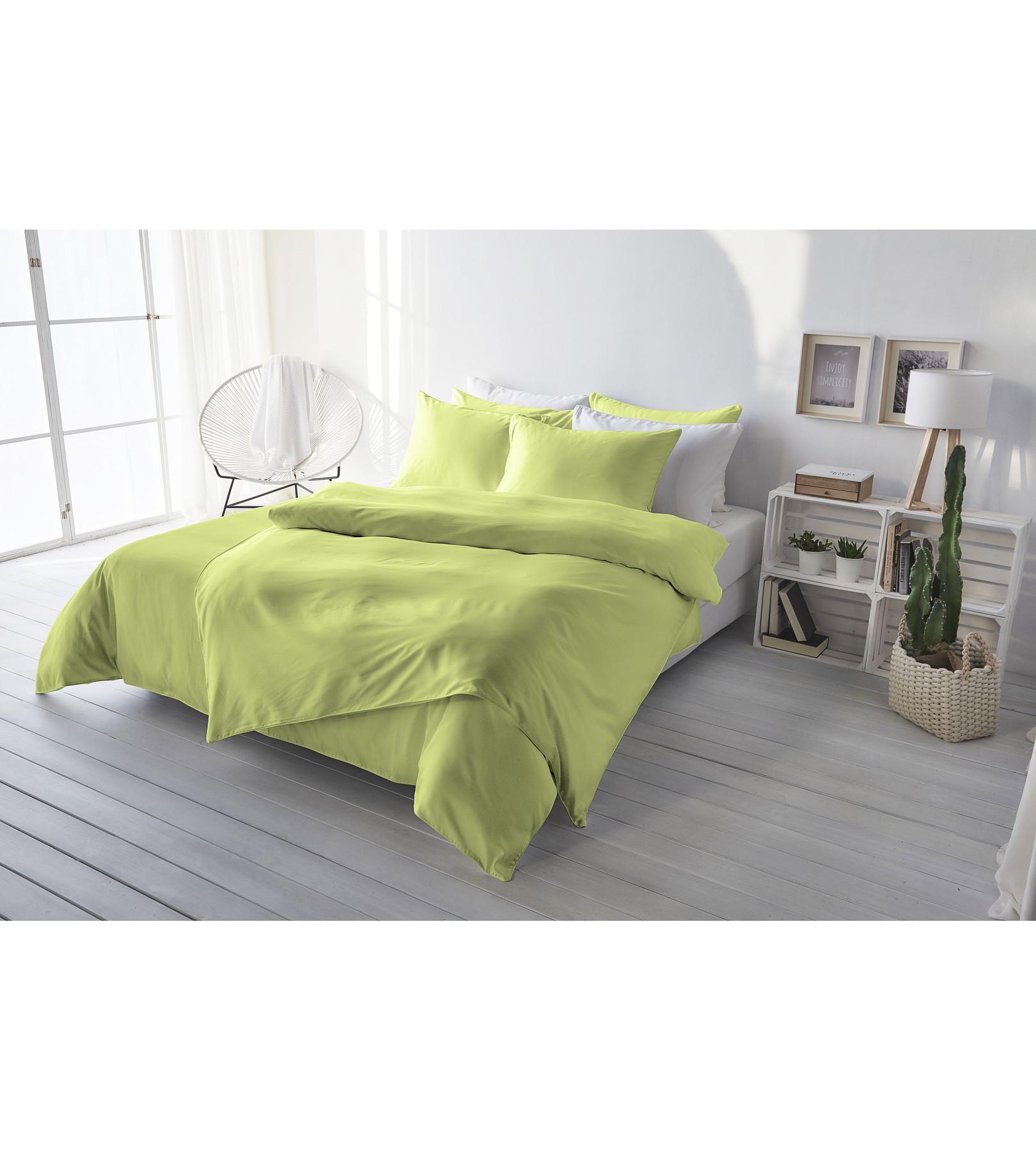 Living Home Uni Satin Set de linge de lit  