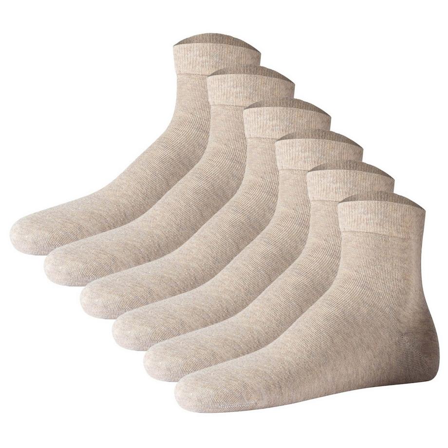 Socken  6er Pack-Unisex premium essential organic cotton Quarter 6p