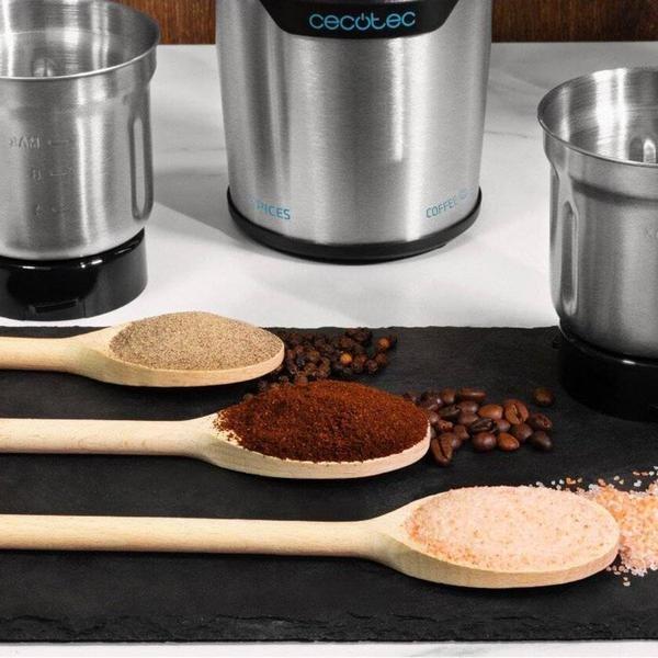 eStore Kaffeemühle und Mixer aus Edelstahl - 90 g  