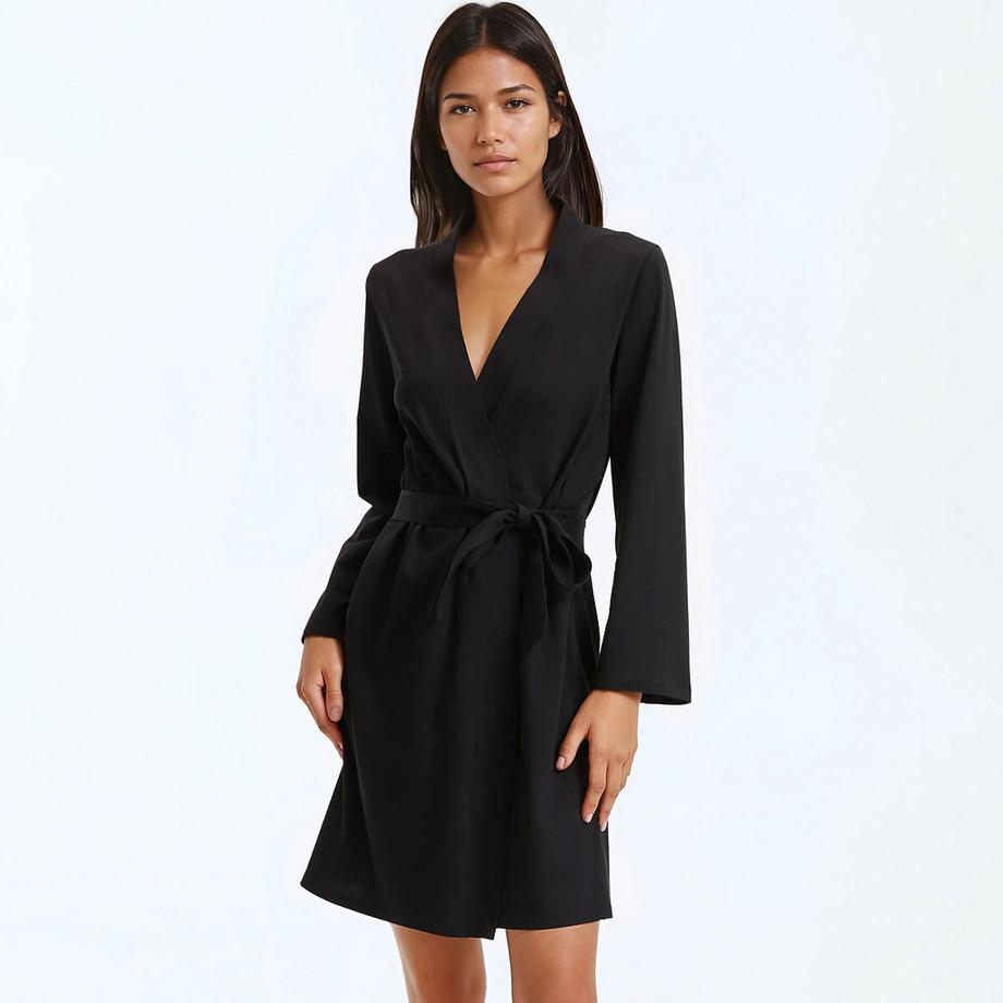 La Redoute Collections Unifarbener Baumwolljersey Bademantel  