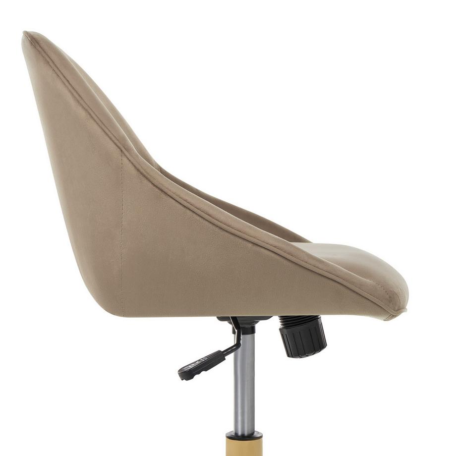 Beliani Chaise de bureau en Velours  BARDSDALE  