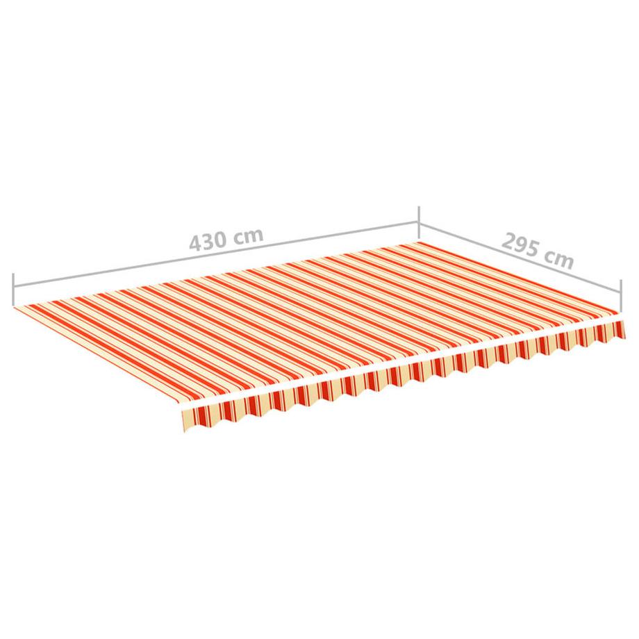 VidaXL Tissu d'auvent de remplacement polyester  