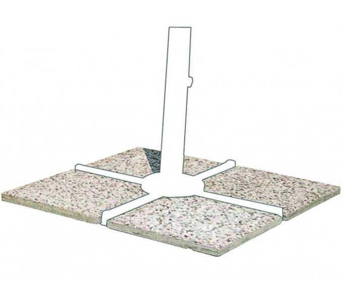 mutoni Platten zu Schirmständer 50x50 Zement Eco (4erSet) online