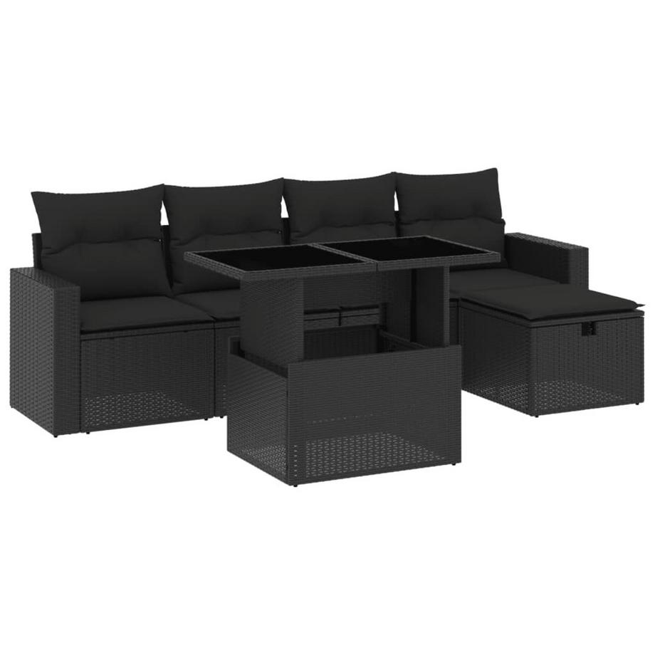 set divano da giardino Polirattan