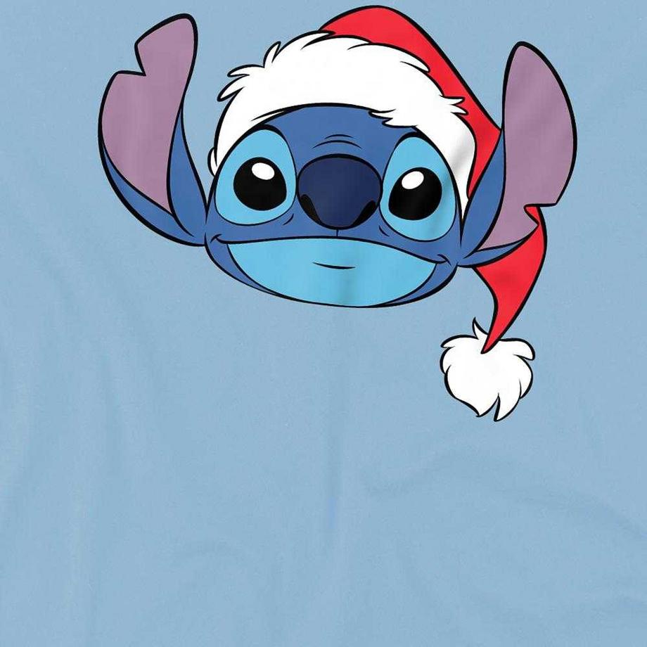 Lilo & Stitch  T-ShirtNoël Motiftyle Bonnet De Père Noël 