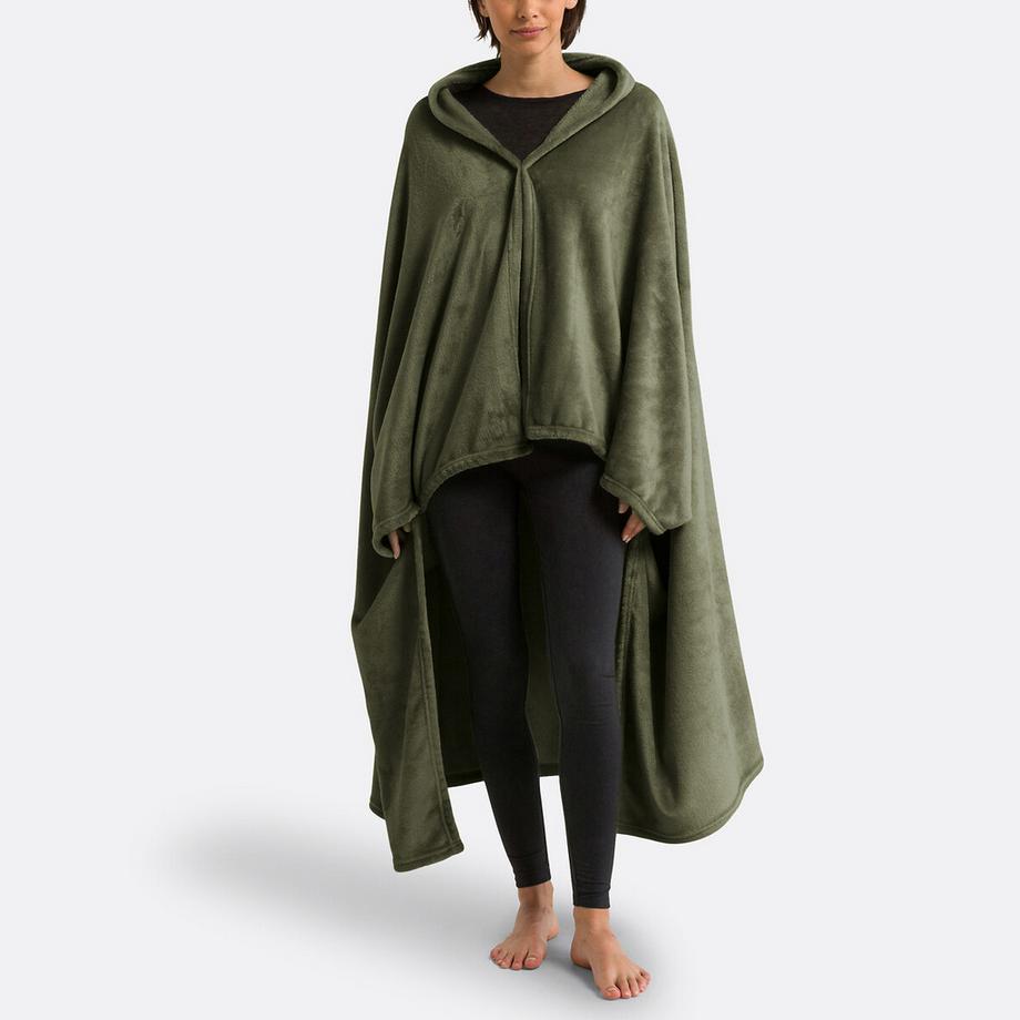 Plaid polaire à manches polyester recyclé