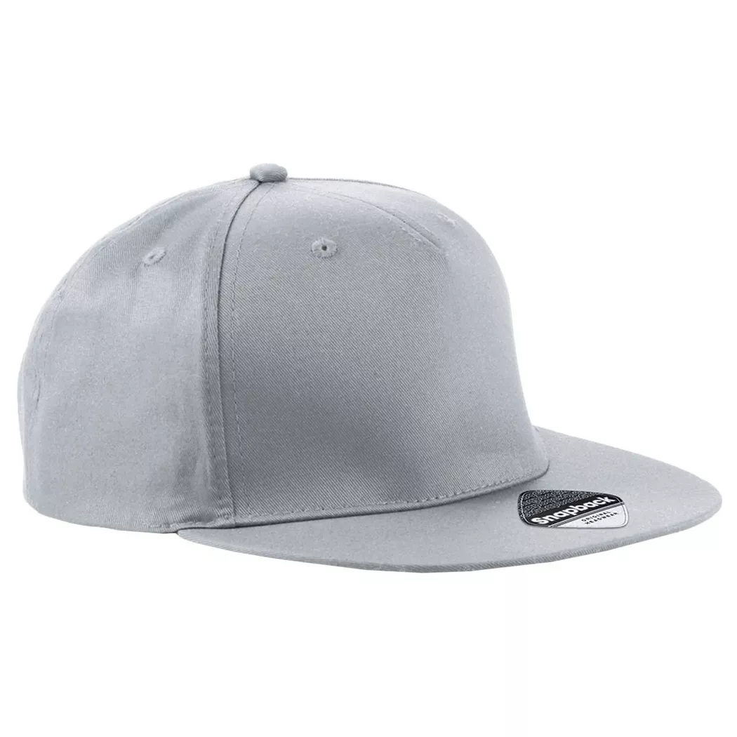 Beechfield - Erwachsene Snapback Baseballkappe, für Herren, Grau, One Size
