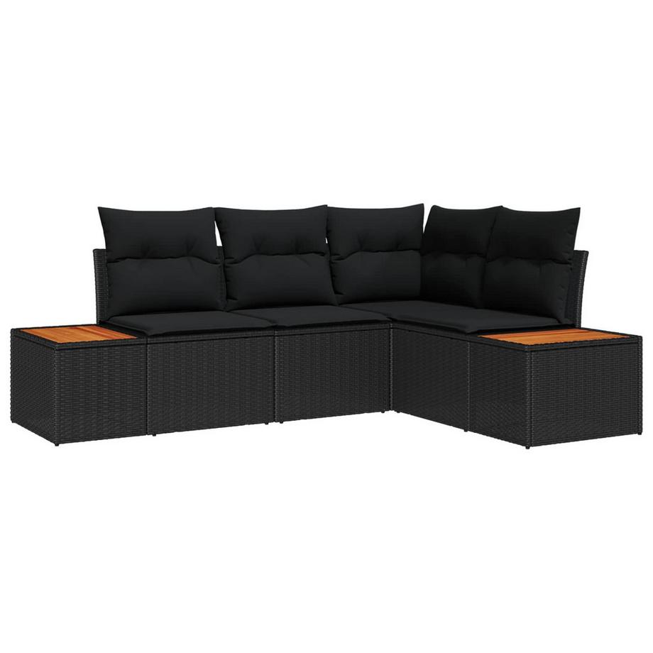 Ensemble de canapé de jardin poly rattan